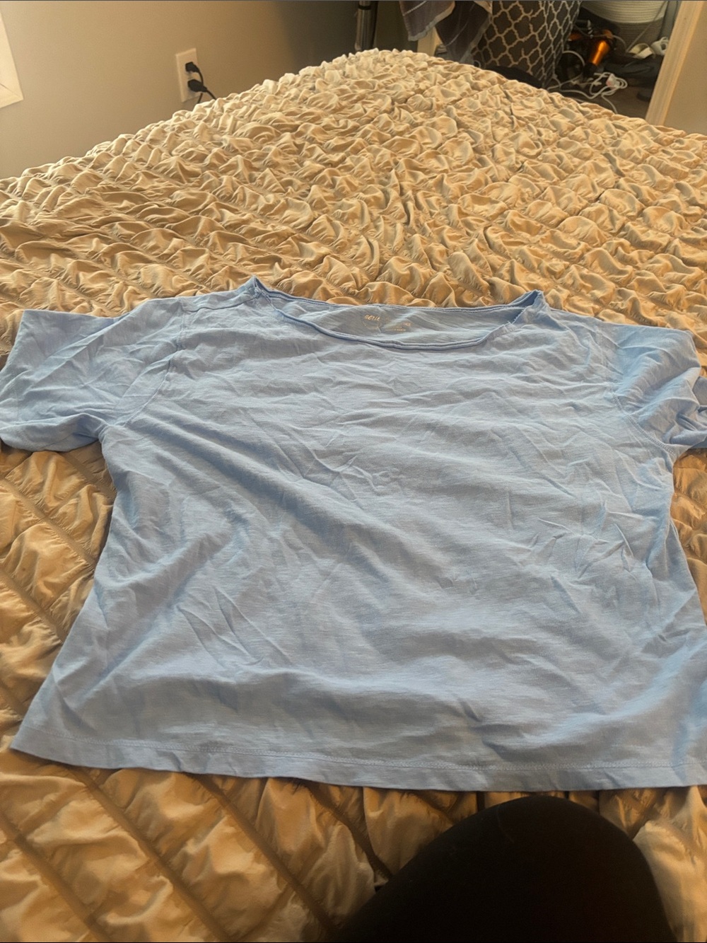 aerie Light Blue Short-Sleeve Crewneck Tee